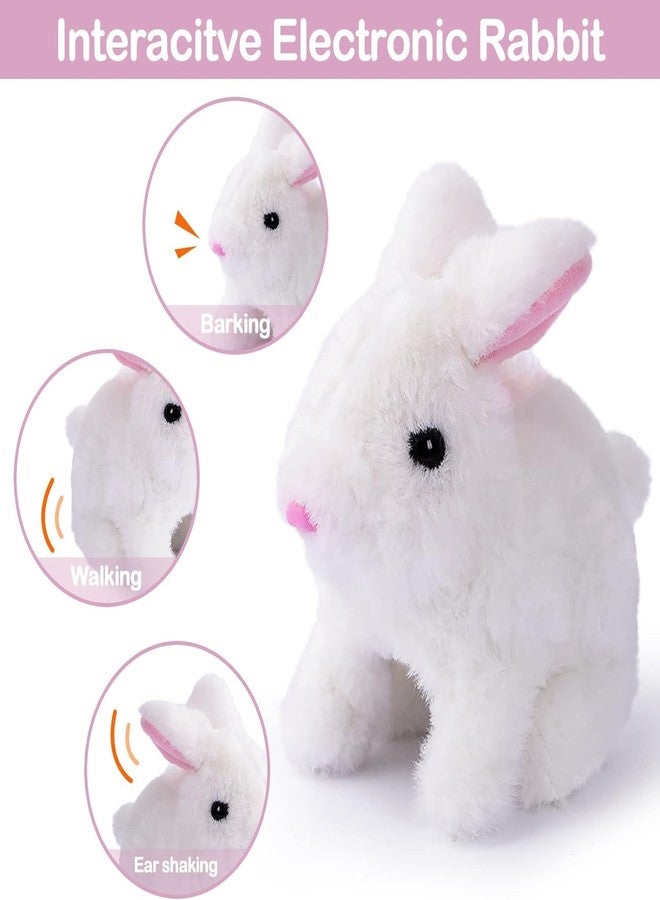 BELARO Plush Bunny Rabbit Pet Toy Walking, Hopping, Wiggle Ears, Twitch Nose, Sounds, Soft Animated Electronic Toys for Birthday Gifts for Baby Girls,Boys,Toddlers,Kids (Bunny) - Image 2